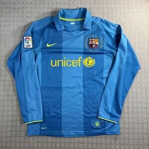 Nike FC Barcelona 2007 2008 Away Jersey Long Sleeve M